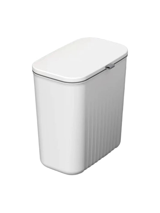 Cubo de basura de pared con tapa y sistema antiolores para cocina bano u oficina