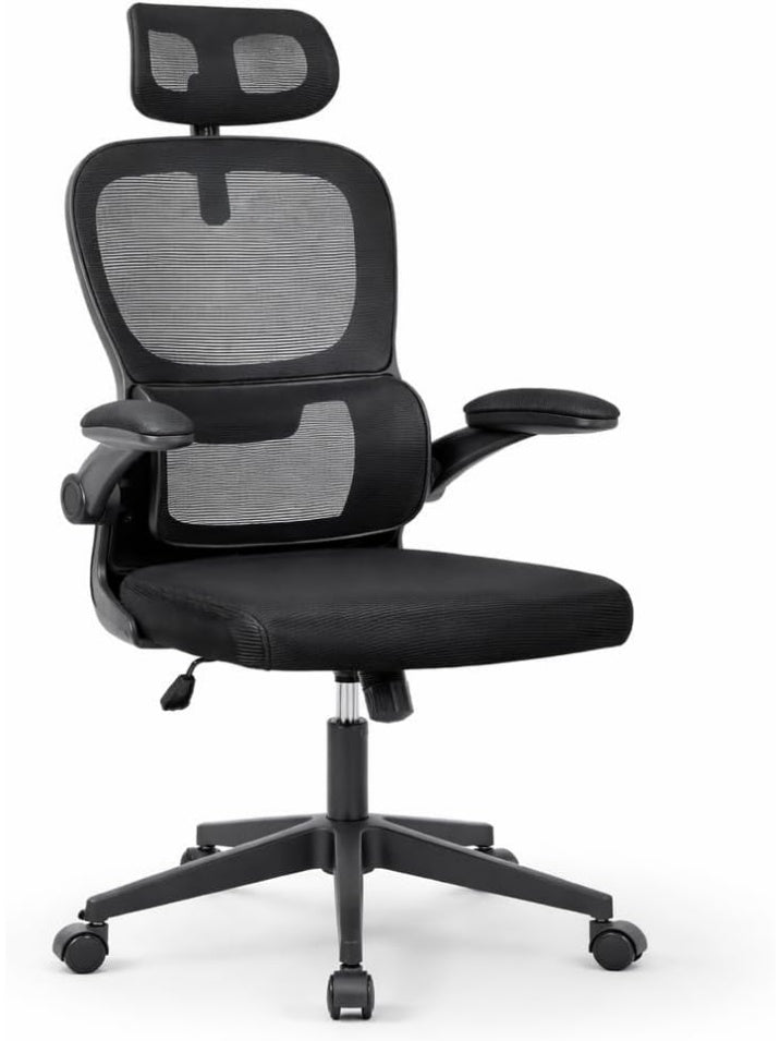 Silla de Escritorio Ergonomica con Respaldo de Malla Transpirable y Apoyo para Cabeza