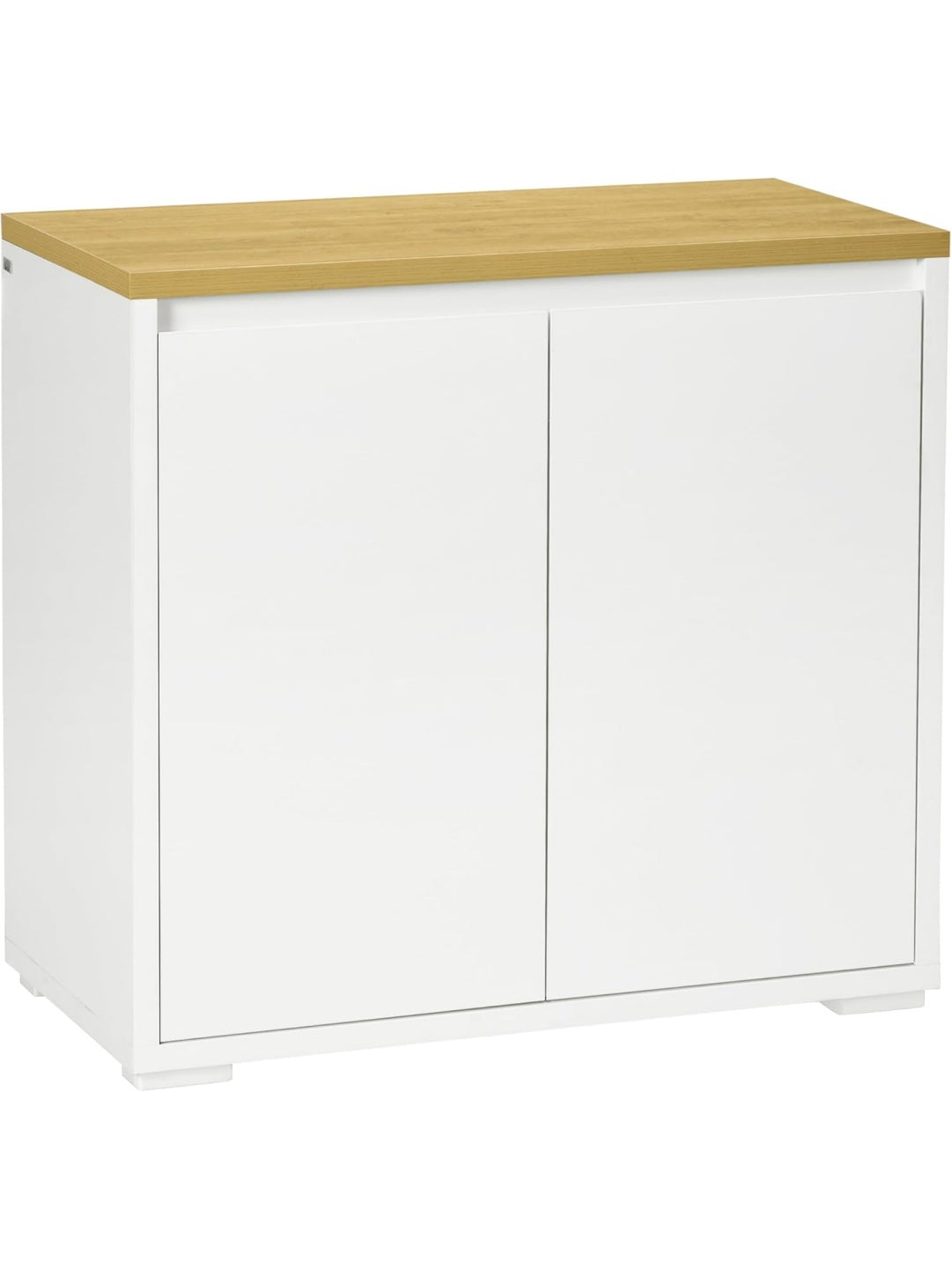 Aparador Auxiliar con Dos Puertas y Estante Regulable para Cocina, Entrada o Salon